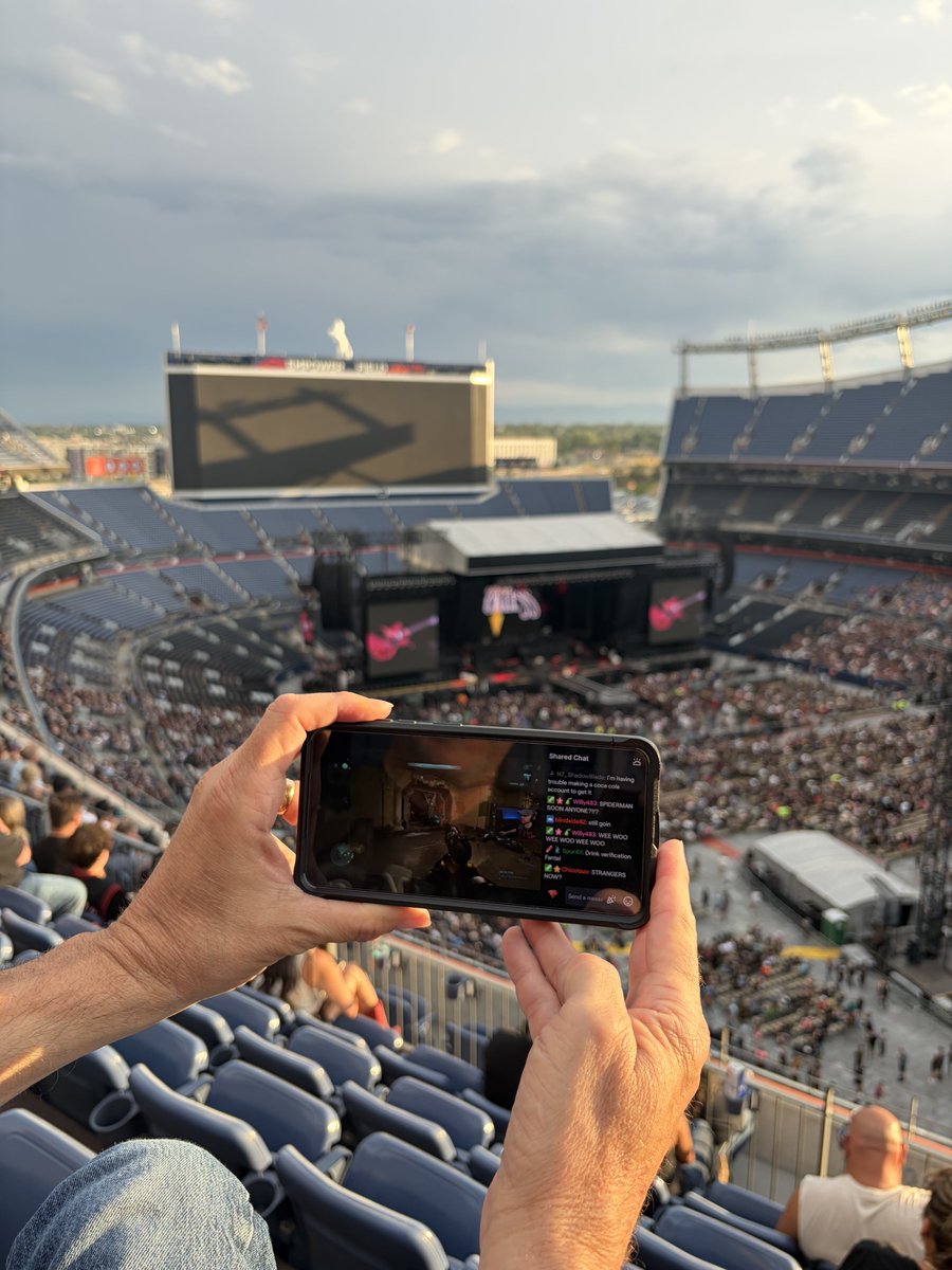 MarkSailer's tweet photo. Watching @XLR8__ at Empower Field! Waiting for AC DC to take the stage! https://t.co/MtGjSzs6Wl