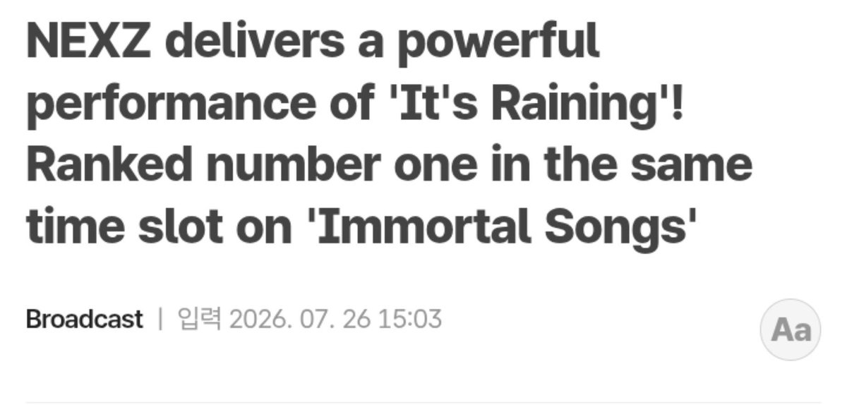 onedayouh's tweet photo. Just found out the latest immortal songs was #1 in its time slot with a 4.8% rating. It might seem low, but Saturday nights are packed with shows, so I'd still call it a win for NEXZ. Hope some people got curious, became fans and that this leads to even more opportunities!! https://t.co/tO8Yte1reW