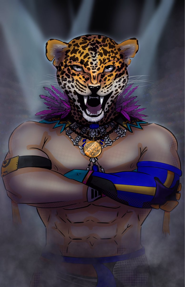 Emsilly44's tweet photo. King from Tekken lookin sharp! Come find my art @AuraFighterz in Cleveland! https://t.co/7b34QLH30i