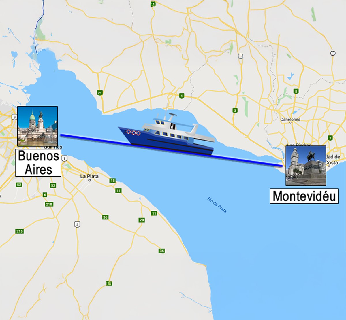 LARGOESPN's tweet photo. Curiosidade da Sul-Americana! 🚢🇺🇾

Para enfrentar o Tigre, pelo jogo de volta da Copa Sul-Americana, o Nacional do Uruguai optou por viajar de balsa até a Argentina.

A delegação utilizou o famoso Buquebus, que faz o trajeto entre Montevidéu e Buenos Aires em cerca de 2h45.

As duas cidades são separadas pelo Rio da Prata, tornando a viagem de barco uma alternativa rápida e prática.