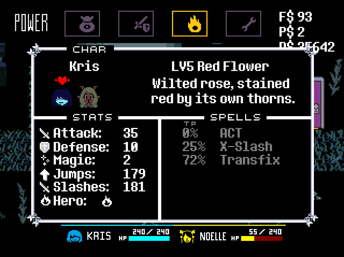 Creative_Name65's tweet photo. APPARENTLY IF YOU ADD NOELLE IN THROUGH SAVE EDITING YOU CAN START ANOTHER WEIRD ROUTE IN CHAPTER 5???

#DELTARUNE https://t.co/gWmA25oH98
