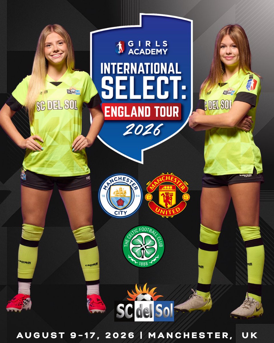 SCdelSol's tweet photo. Big congratulations to Harper St. James &amp; Brianna First! 💪🙌

Both players (2 out of 20) have been selected to represent the GA on the International Tour to Manchester, England

This is an incredible opportunity to compete against top British academy teams

So proud of you both https://t.co/WQKloQdjIP