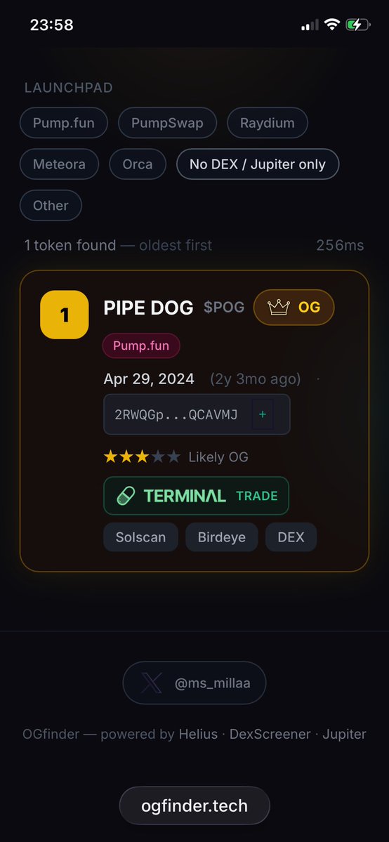 DizzChad's tweet photo. Pipe Dog OG on pump $POG 2 years 2 months old
#pipedog #pipecat
2k mc
2RWQGpq1JAu2tocRNUszTkUT5hPBguxrAz2xsqQCAVMJ https://t.co/FXm8HcCUlj
