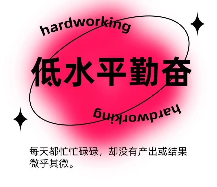HotmailfromSH's tweet photo. “伪勤奋”的4个表现：

1、花大量时间做事情中最容易的环节，还到处炫耀：“没有功劳也有苦劳。”

2、以“准备”的名义拖延，看上去很忙但事情没有任何进展。

3、从来不验证工作成果，不知道做得好or做得坏，只顾闷头拉车，不会抬头看天。

4、读了很多书，但从不总结规律,即使总结了规律，也没有用到自己的实践中去。

只有剔除大量低价值的浮浅工作，给生活创造积极的变化，才能走出内耗的怪圈。