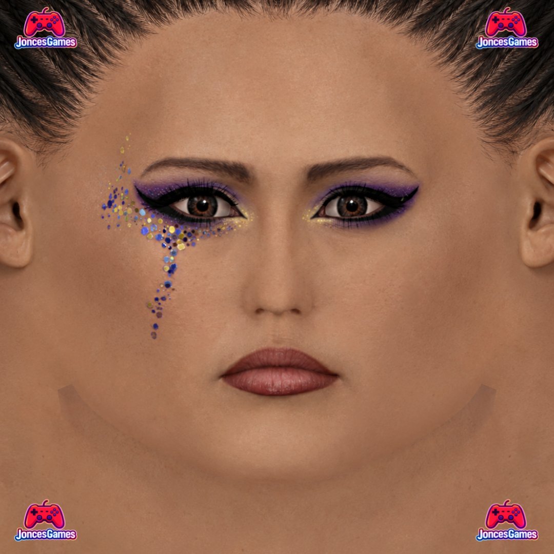 joncesgames's tweet photo. Giulia face texture #WWE2K26 #facetexture https://t.co/wjeOTPnOSP
