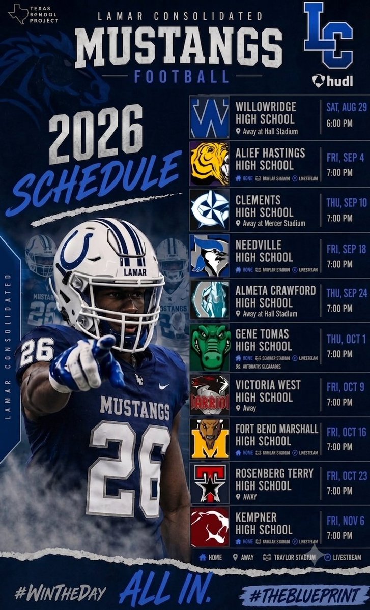 LCHS_Mustangs's tweet photo. Updated Schedule for 2026! 
#WinTheDay https://t.co/nhP1Br2xXR