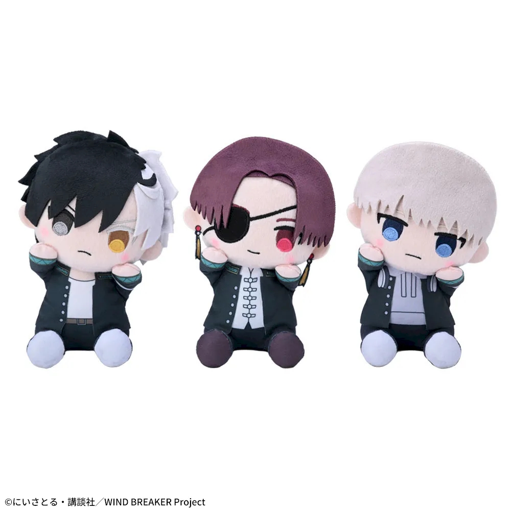 MFWB6's tweet photo. 2026年8月21日より順次投入 
TVアニメ「WIND BREAKER」 ひょこぴょこ ぬいぐるみ Vol.1 EX（プライズ） 
ラインナップ：桜遥／蘇枋隼飛／梶蓮   https://t.co/De9ZtGKolL https://t.co/Hhjj0pg3VO