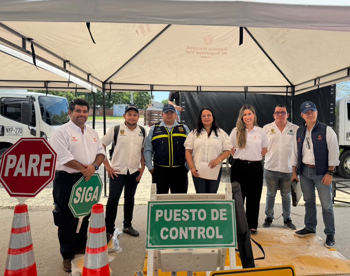 ansvcol's tweet photo. Así como a los municipios de Zona Bananera, Ciénaga y Aracataca (Magdalena) y Carmen de Bolívar, con el propósito de garantizar el cumplimiento de las normas en la movilidad. https://t.co/3ZnS6bhE93
