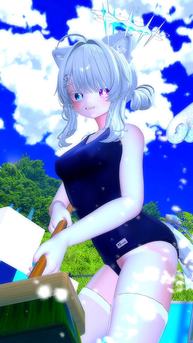 DaltanyaVRC's tweet photo. おはんよ〜🩵
すく水曜日〜
 #VRchat  #Chocolat3D https://t.co/lPKYuJf0qU
