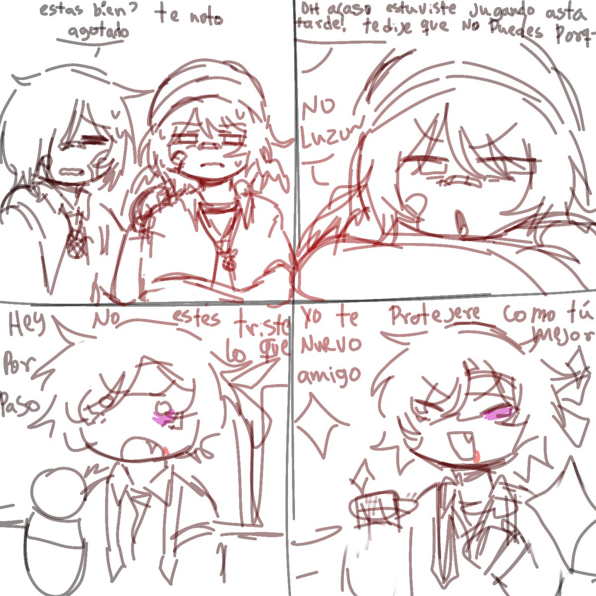 D4mFxck's tweet photo. No puedo sacar el comic por los momentos, así q un pequeño cómic de lo q se viene dnsjsnjs 

#luckityAu #LuckitycigaretteAu https://t.co/iuOHkgXjJC