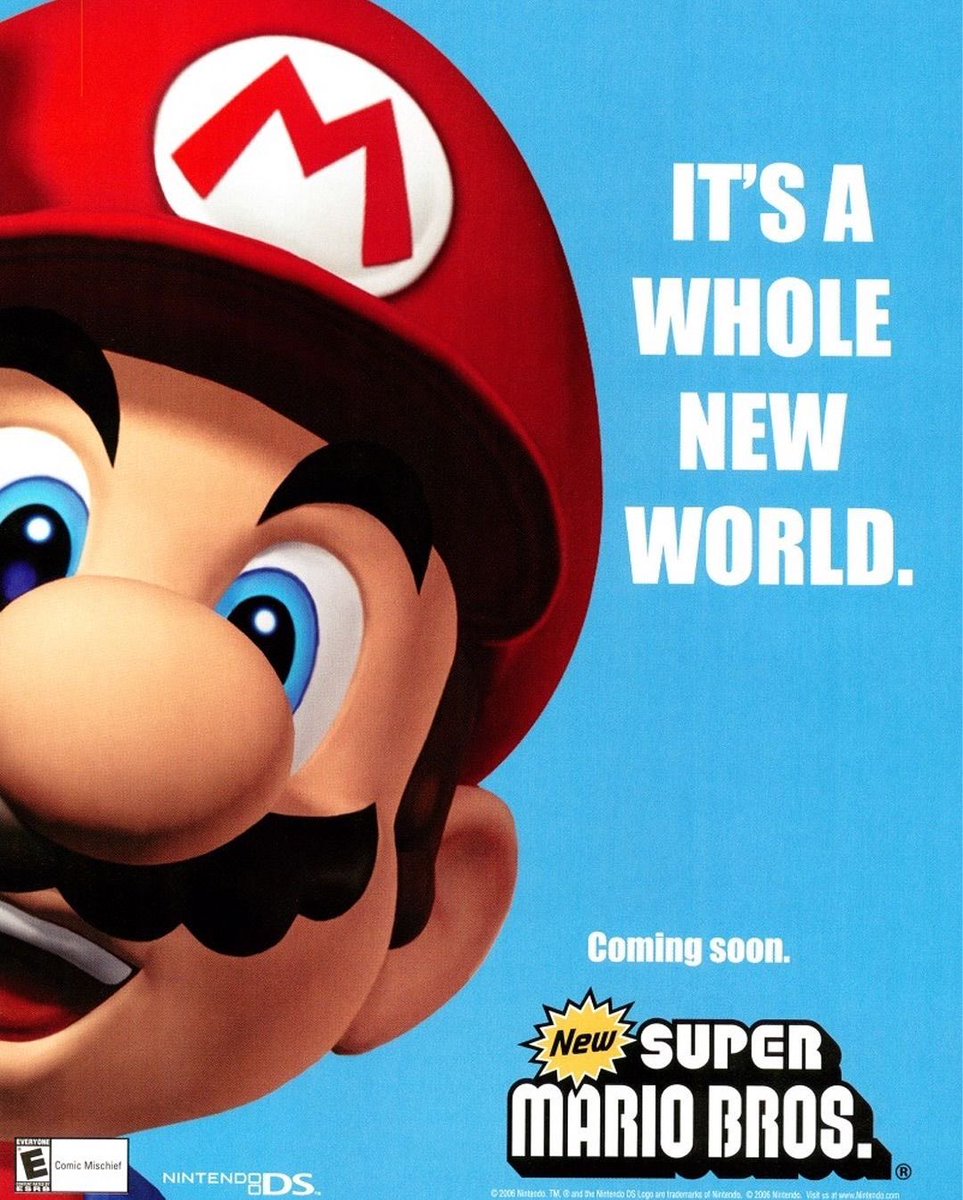 Nin10Nostalgia's tweet photo. New Super Mario Bros DS | Nintendo DS https://t.co/X7IKedVcfq