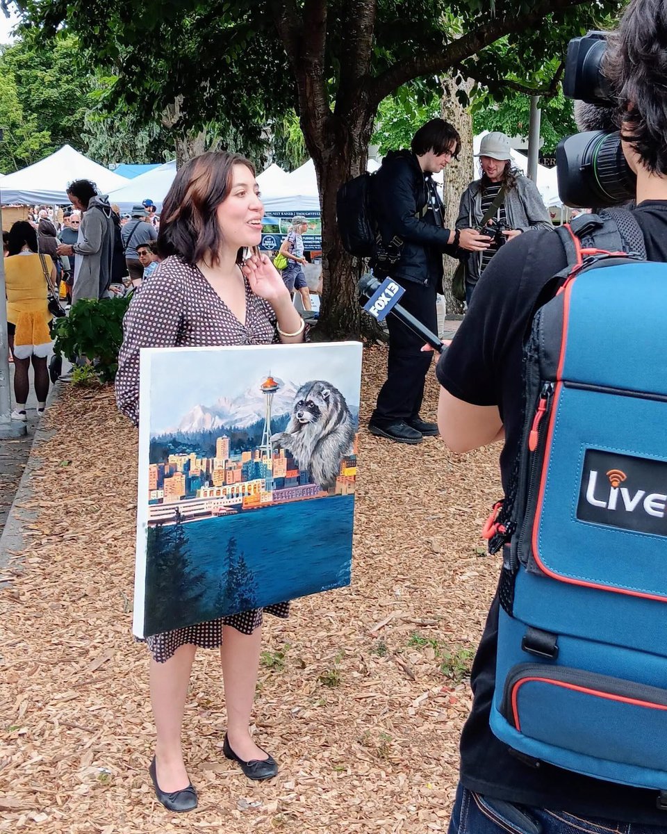 mugiwarasol_'s tweet photo. People's Choice winner of the Jimothy art contest at the Ballard Farmer's Market. It will be displayed at Seattle City Hall! https://t.co/5F90nKdLx7