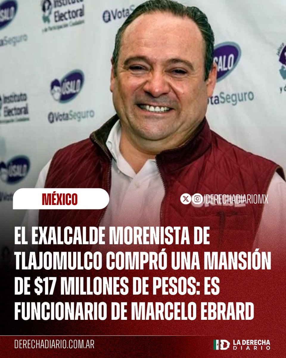 DerechaDiarioMX's tweet photo. 🚨🇲🇽 | OTRO QUE SALIÓ DE LA POBREZA:  El exalcalde morenista de Tlajomulco, Alberto Uribe, se compró una mansión de 17 millones de pesos después de ser candidato de Morena al gobierno de Zapopan en 2021. Ahora es funcionario del corrupto Marcelo Ebrard en la Secretaría de Economía, reveló @jorgegogdl.