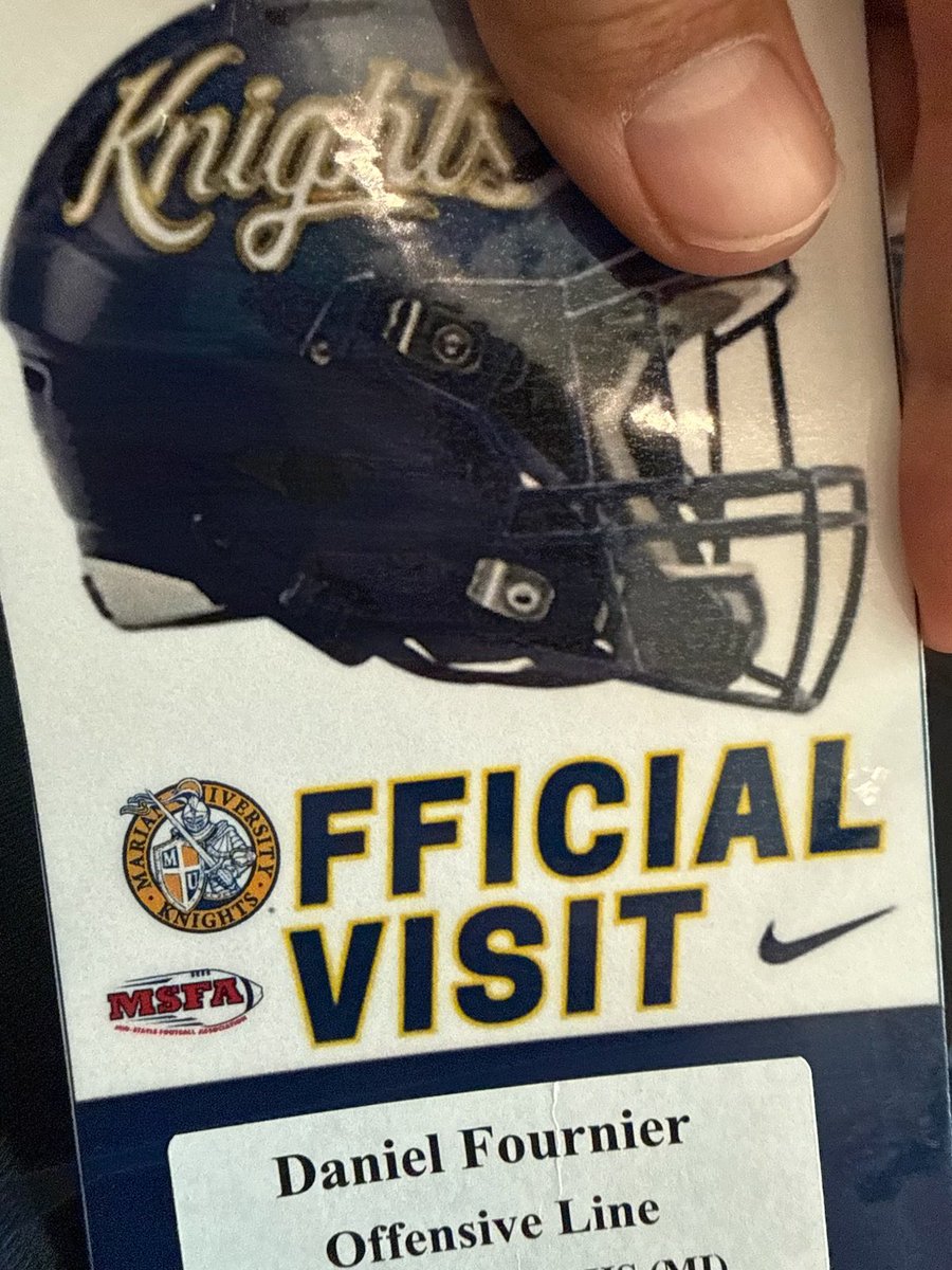 jwilkinson_nxt's tweet photo. We had to make another update! 

After what I hear was an awesome Official Visit, @Fournier5daniel has received his 3rd Official Offer and 1st NAIA offer to play at @MarianUFootball!

Congrats Dan! This is gonna be a fun Senior Year! #NXTGENELITE

@NXTGenRecruits @mrlongshore @JoeArrigo_ @egastonej @BrendonBernst