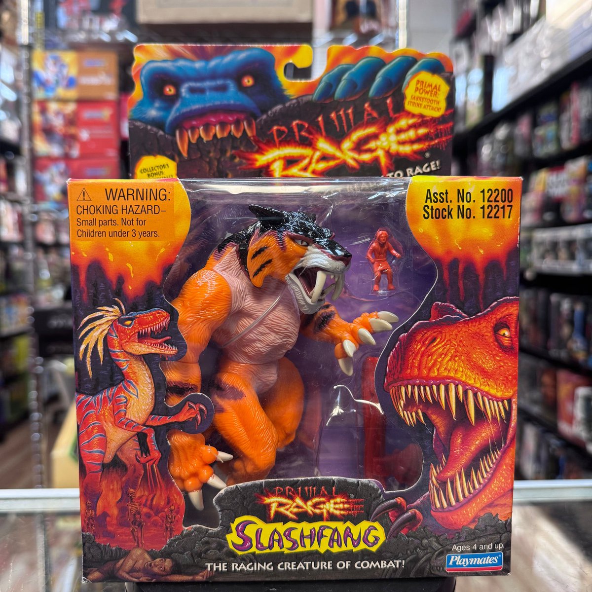 thelostaeons's tweet photo. All Primal Rage cut characters.
Slashfang was cut from the first game, but was released as a toy.
It was going to be playable in Primal Rage 2.
Concepts by Jason Leong.
#PrimalRage https://t.co/55mcXCF5nA
