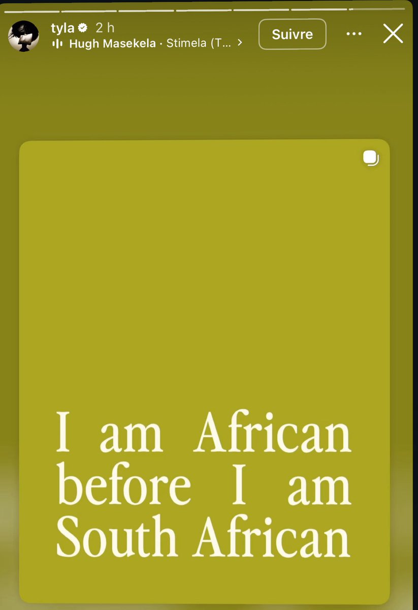 Dayislike's tweet photo. Tyla qui vient de clouer le bec à tous les xénophobes sud africains qui voulaient faire de la récupération sur son dos. “Je suis africaine avant d’être sud africaine”, respect. 🫶🏿 https://t.co/RRzPirLVoc
