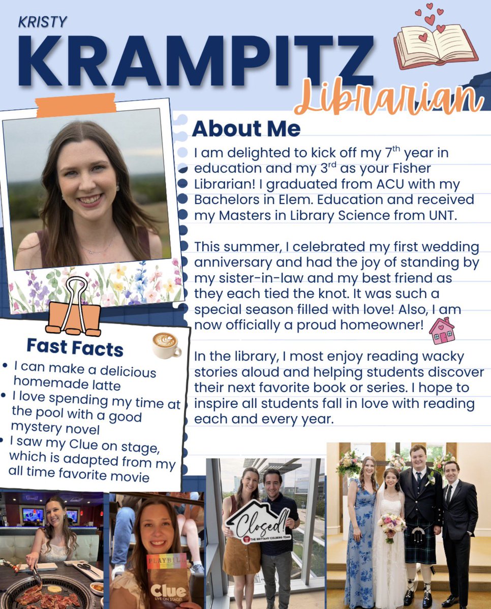 FisherElem's tweet photo. Let’s meet the Fisher staff round 5. https://t.co/UmLfuzhE59