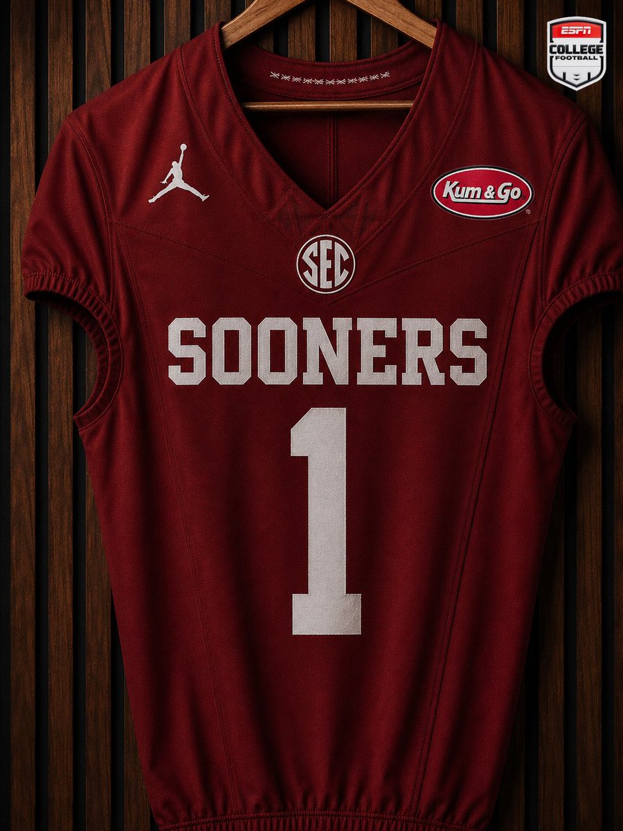 QB1Tattoo's tweet photo. BREAKING: The gas station @kumandgo has thrown their hat in the ring to bid on Oklahoma's uniform patch. #BOOMER https://t.co/c1rRONax7z