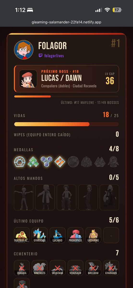ElCocoRico1's tweet photo. Actualizada la web del #ProLocke2. Agregué los bosses. En principio están todos correctos ahora mismo. Me iré a dormir ahora y tendré que actualizar con el avance de PokeAlex, Yosu y JimCarona mañana por la mañana. https://t.co/0JkHe9pcE7