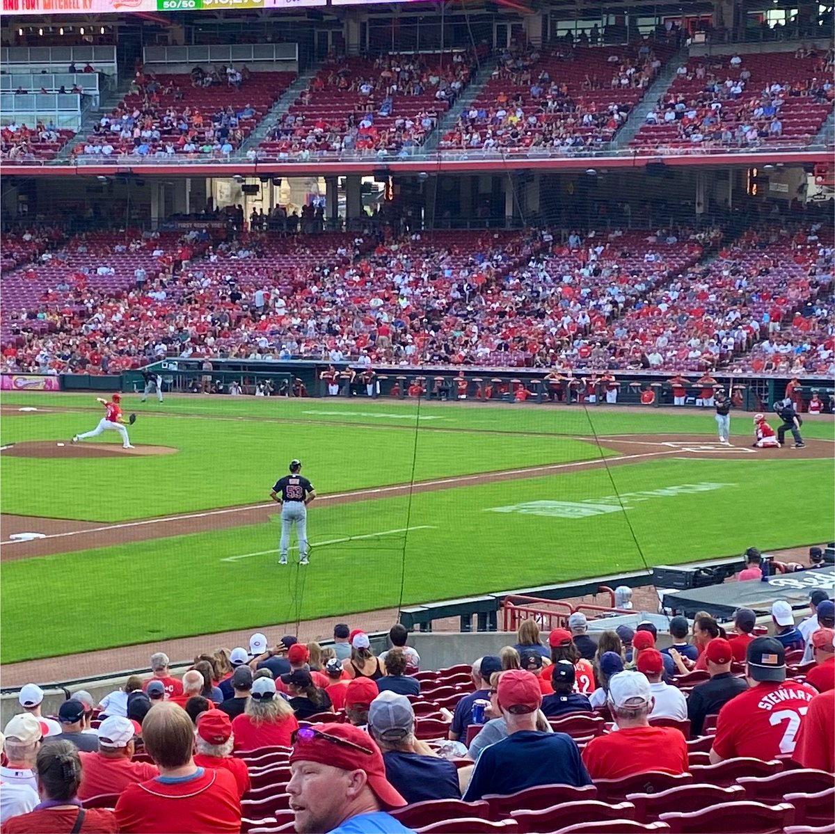 RoadDawg58's tweet photo. And we are underway at #GreatAmericanBallPark for @CleGuardians vs @Reds
#OurCLE #ForTheLand #GuardsBall https://t.co/L4lw01PV6B