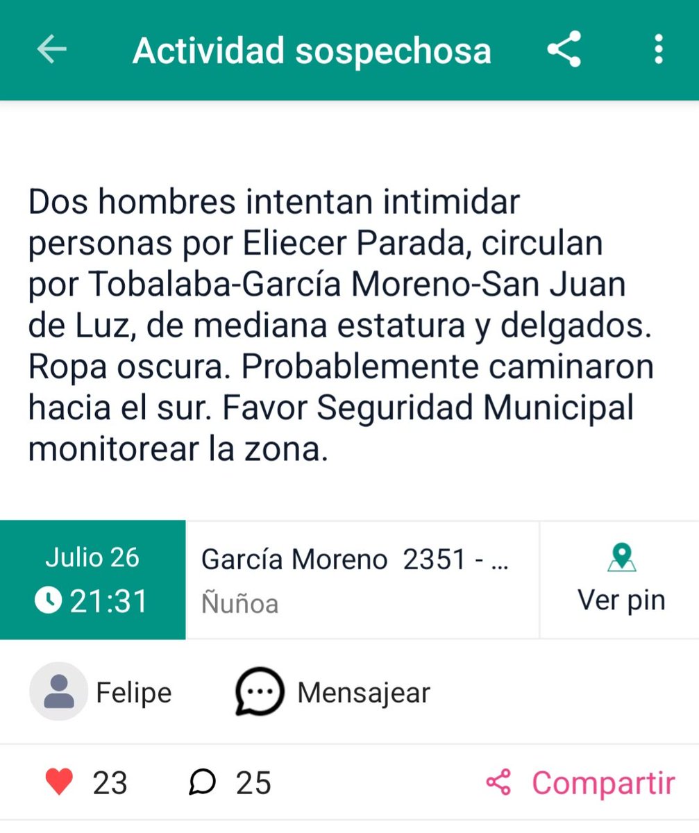 IvanNeil2's tweet photo. @sebastiansichel @MuniNunoa
Ya payaso #sichel tienes abandonada la comuna repleta de #delincuentes #motochorros #asaltos ¿Cuando te vas a poner las pilitas y van a fiscalizar? Falta seguridad en #Ñuñoa Aburridos con tu ineptitud,juntando antecedentes y denuncias
#ContigoCHV https://t.co/CXAhTHjkxM