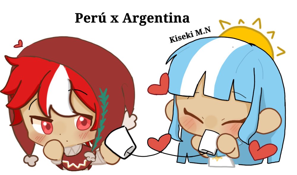 NigrisMilagros's tweet photo. #argper #countryhumans #Argentina #perú . Me volví fan de este Ship 🇦🇷🇵🇪 https://t.co/3iMqJlAlqK