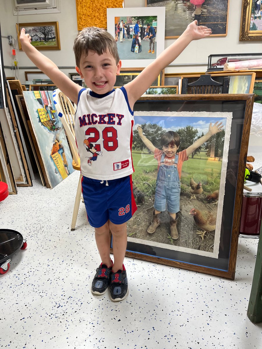 aemmac349's tweet photo. In the studio with two of the grandchildren. #Art, #Drums, #Gardening and two days on the property. https://t.co/7v7YQ8i4NL https://t.co/XbM6sUw1IH
