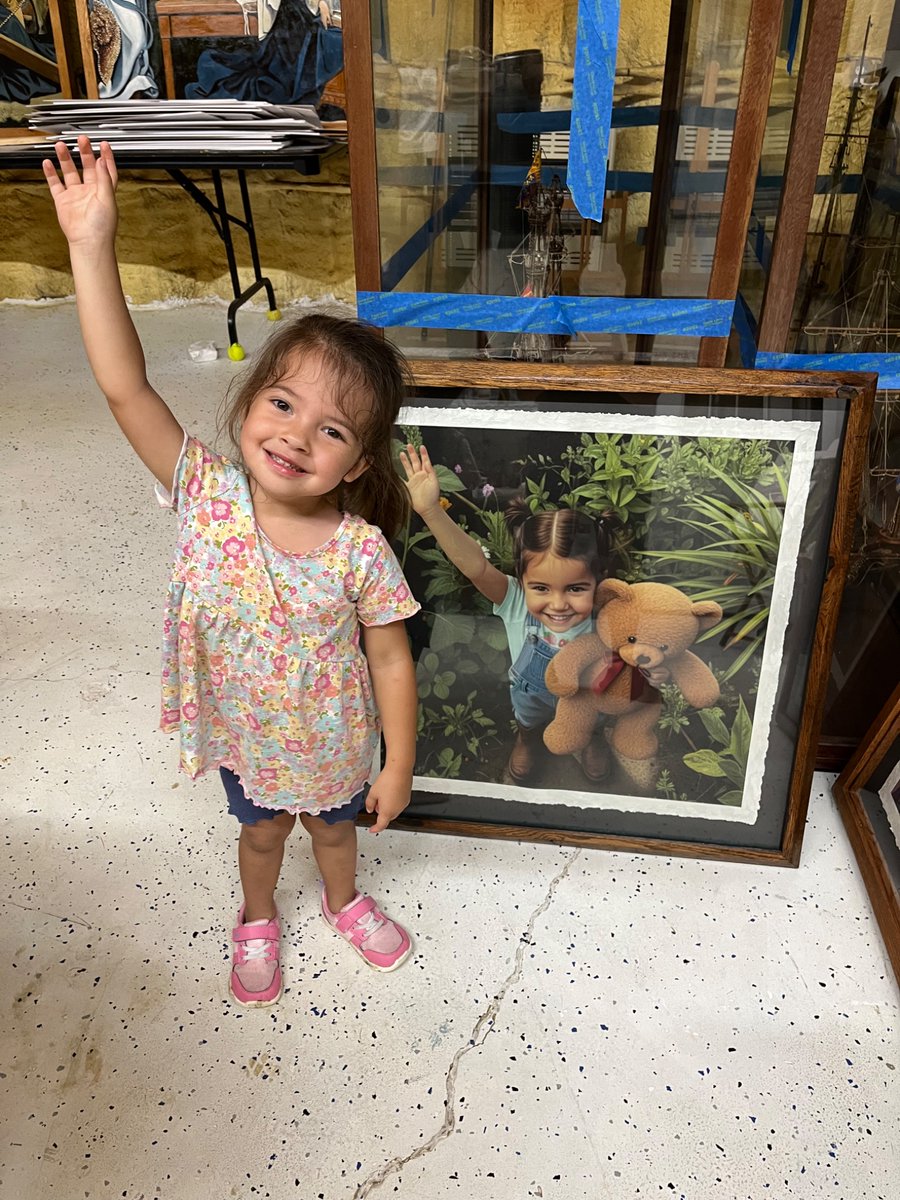 aemmac349's tweet photo. In the studio with two of the grandchildren. #Art, #Drums, #Gardening and two days on the property. https://t.co/7v7YQ8i4NL https://t.co/XbM6sUw1IH