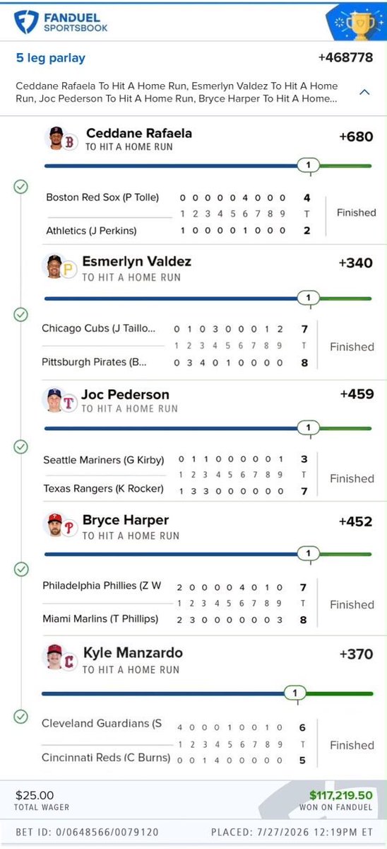 STOSHPICKS's tweet photo. Fucking love Kyle!! Dinger Tuesday sealed off the parlay🍀

Thank you so much 

LINK ON MY BIO https://t.co/1On7QOL35z