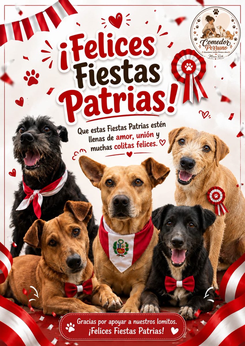 dame_una_pata's tweet photo. FELICES FIESTAS PATRIAS 🇵🇪 🇵🇪 https://t.co/kok9AU1l72