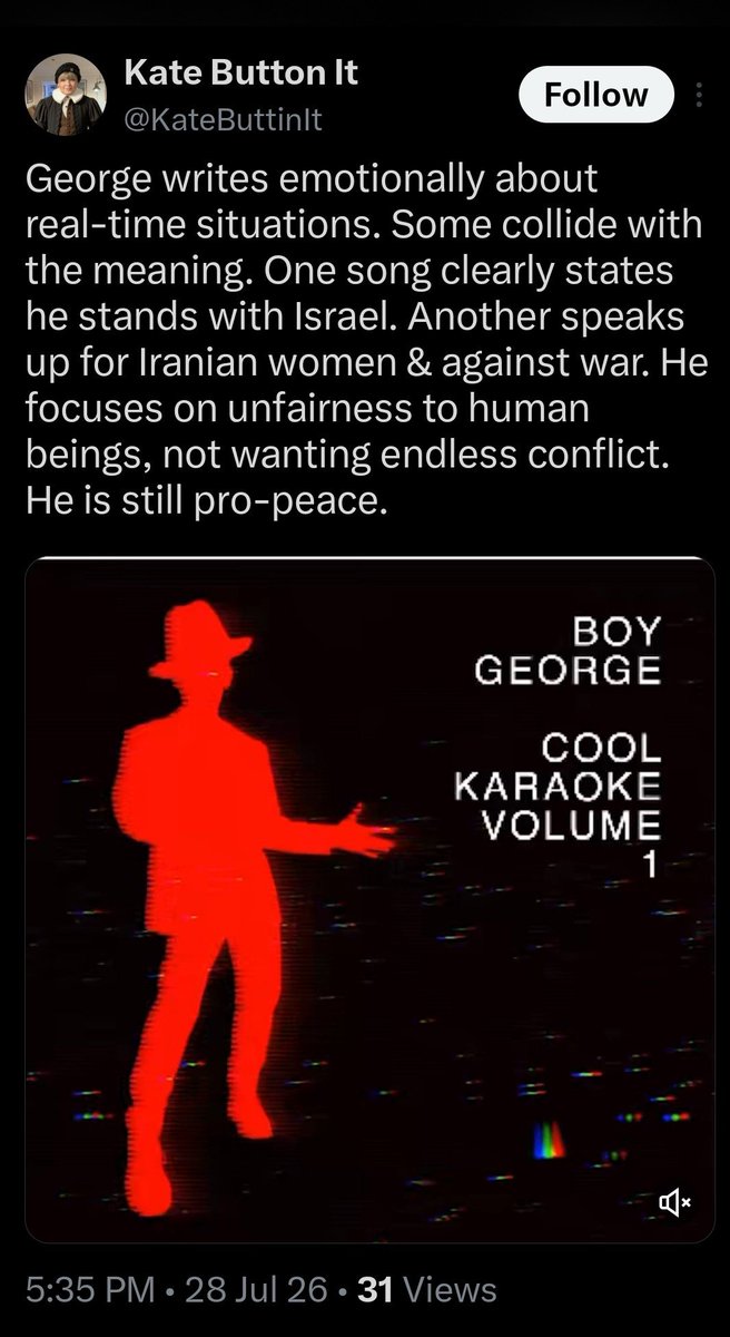 WasYa475's tweet photo. 1.#KateButtonIt,Do u even hear urself? u sound completely ridiculous trying to map out his contradictions like a PR resume @BoyGeorge @OtherBoyIsBack #BoyGeorge,PAY ATTENTION TO HER!🤣
Kate, stop studying my thread trying to be me.I'll be posting proof soon #Dogface  🤢🤮 https://t.co/OIyQZRytxT
