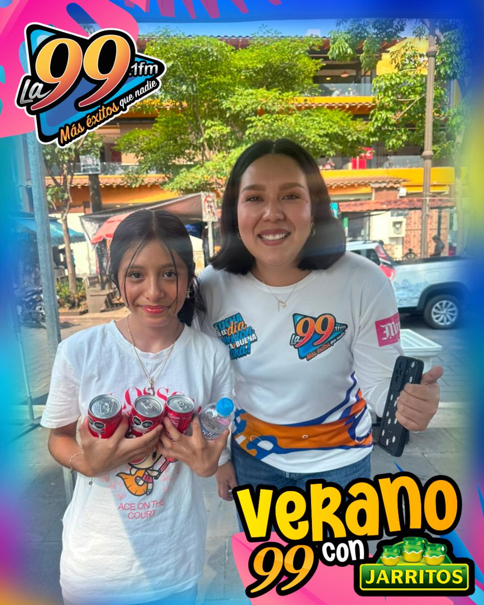 La99fm's tweet photo. ☀️ ¡El Verano 99 ya comenzó! 🏖️🥤
Ven a jugar con nosotros y llévate increíbles premios de Jarritos. 😎🍊🍍🍓
¡Participa, diviértete y haz de este verano el más refrescante! 💚

#Verano99 #La99FM #Jarritos https://t.co/JaqL0VEc9G