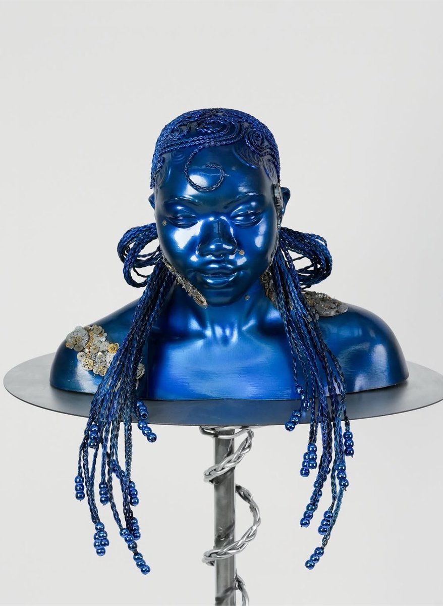 NIYMUSE's tweet photo. Sculptures by Afrofuturist Dulcie Davy deeply inspired by black womens internal self repairs after trauma and stigmatization by society. https://t.co/l34lWIrIE0