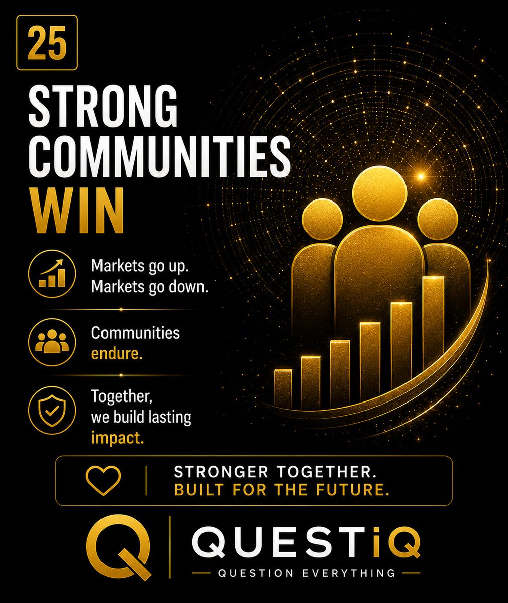 QUEST__IQ's tweet photo. Strong Communities Win

Markets go up.

Markets go down.

Communities endure. https://t.co/OcjELb2mtz