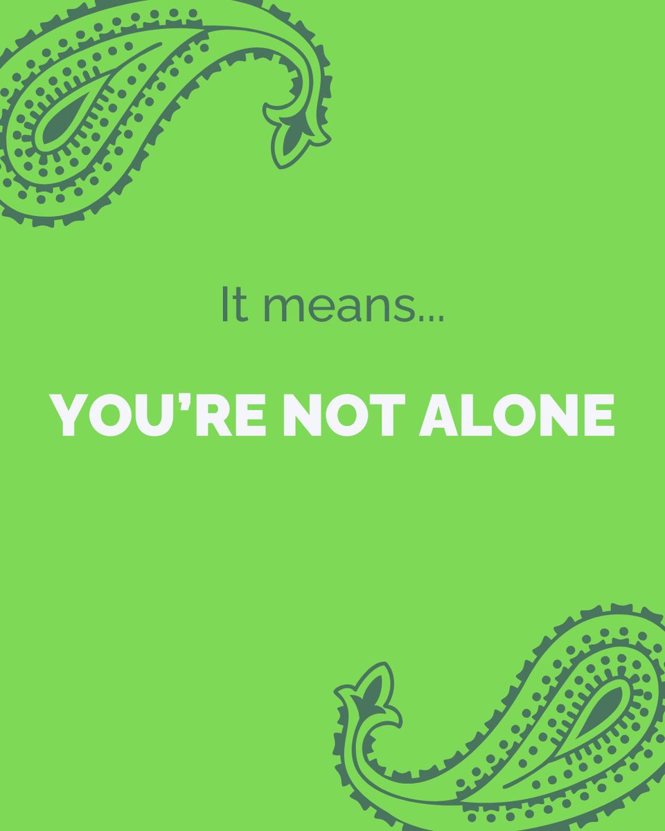 TheBandanaProj's tweet photo. It's more than fabric. 💚

A green bandana on someone's backpack means they're trained to connect you to mental health &amp; suicide prevention resources. You're not alone. It's safe to talk.

Click the link in our bio.
#GreenBandanaProject #GreenBandana #MentalHealth #YouAreNotAlone https://t.co/3Z4XsLo4xI