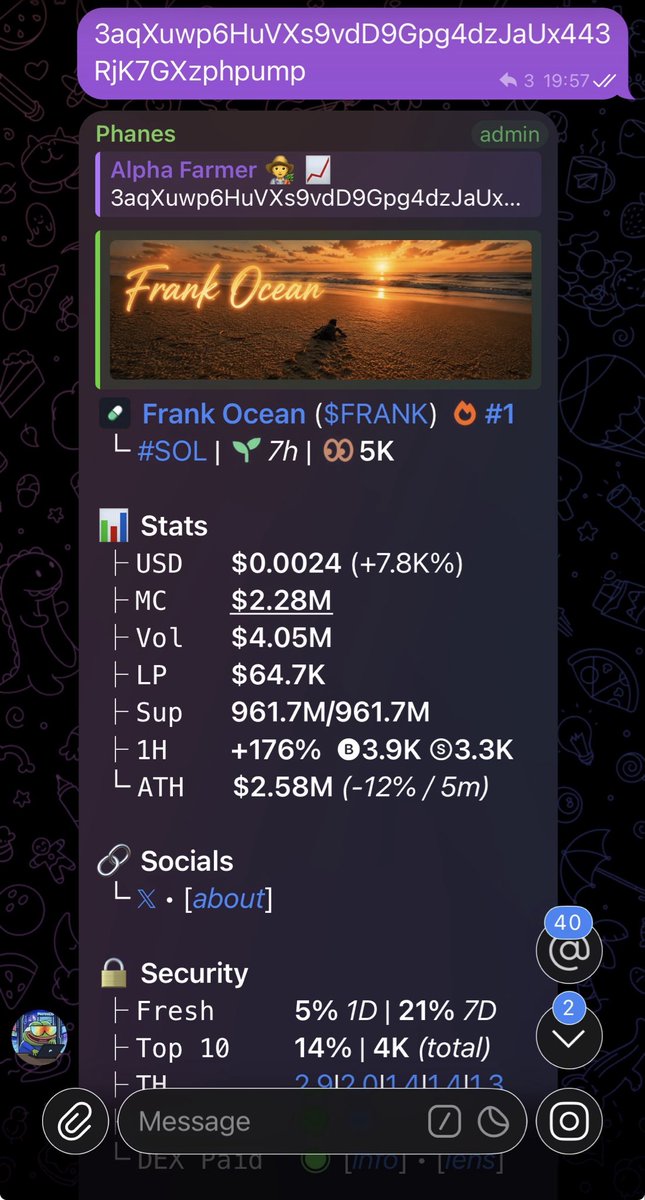 Alpha_farmer1's tweet photo. 104.2x Profit on $FRANK
LFG🚀🚀🚀

3aqXuwp6HuVXs9vdD9Gpg4dzJaUx443RjK7GXzphpump https://t.co/1q5phLEP9o