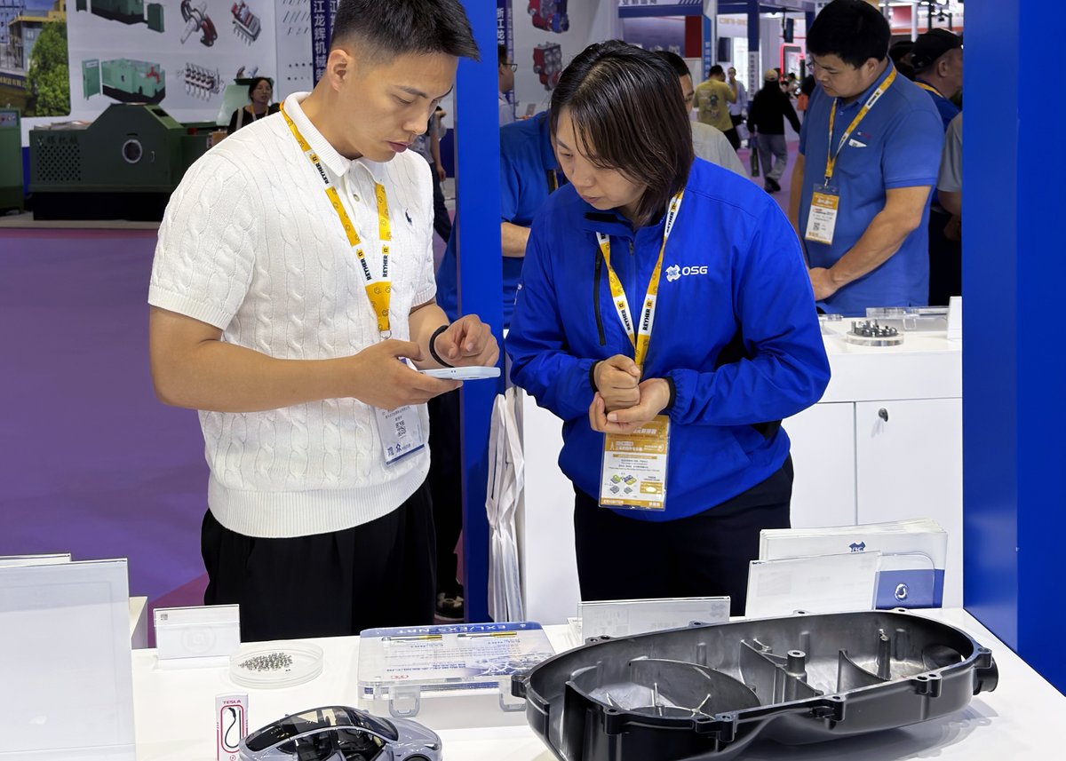 OSGCorporation's tweet photo. OSG’s Taiwan subsidiary, Taiho Tool Mfg. Co., Ltd., exhibited at Fastener Expo Shanghai 2026, showcasing high-precision thread rolling tools, reciprocating nut taps, solid round tools and gauges.
#OSGLife
#OSGTaiwan #TaihoTool https://t.co/tdKFowiaDz