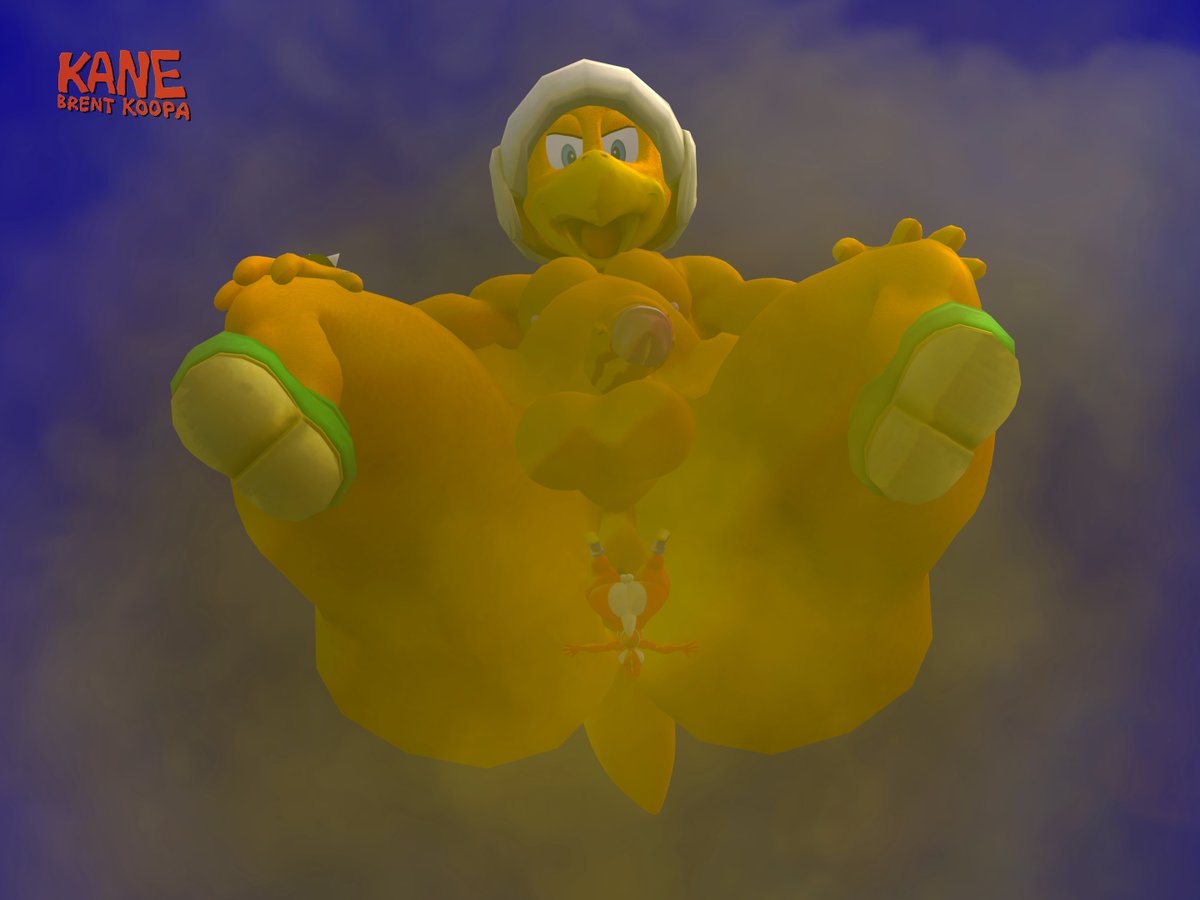 NastyBrownKoopa's tweet photo. Cum Mission for anonymous (same as the Charizard and Lugia)

A huge hammer bro punishes a tiny yoshi by farting massively on him, keeping him on the ground unable to move~

#SFM #Nintendo #Farts https://t.co/dklRyiDw1Y
