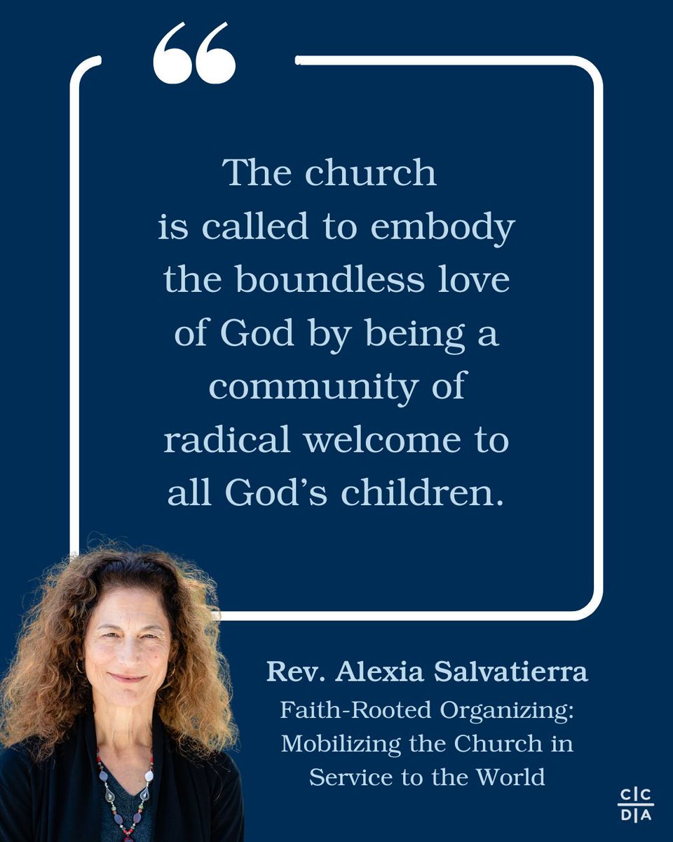 iamccda's tweet photo. "The church is called to embody the boundless love of God by being a community of radical welcome to all God’s children." - Rev. Alexia Salvatierra

#weareccda https://t.co/f1kgGve7Fm
