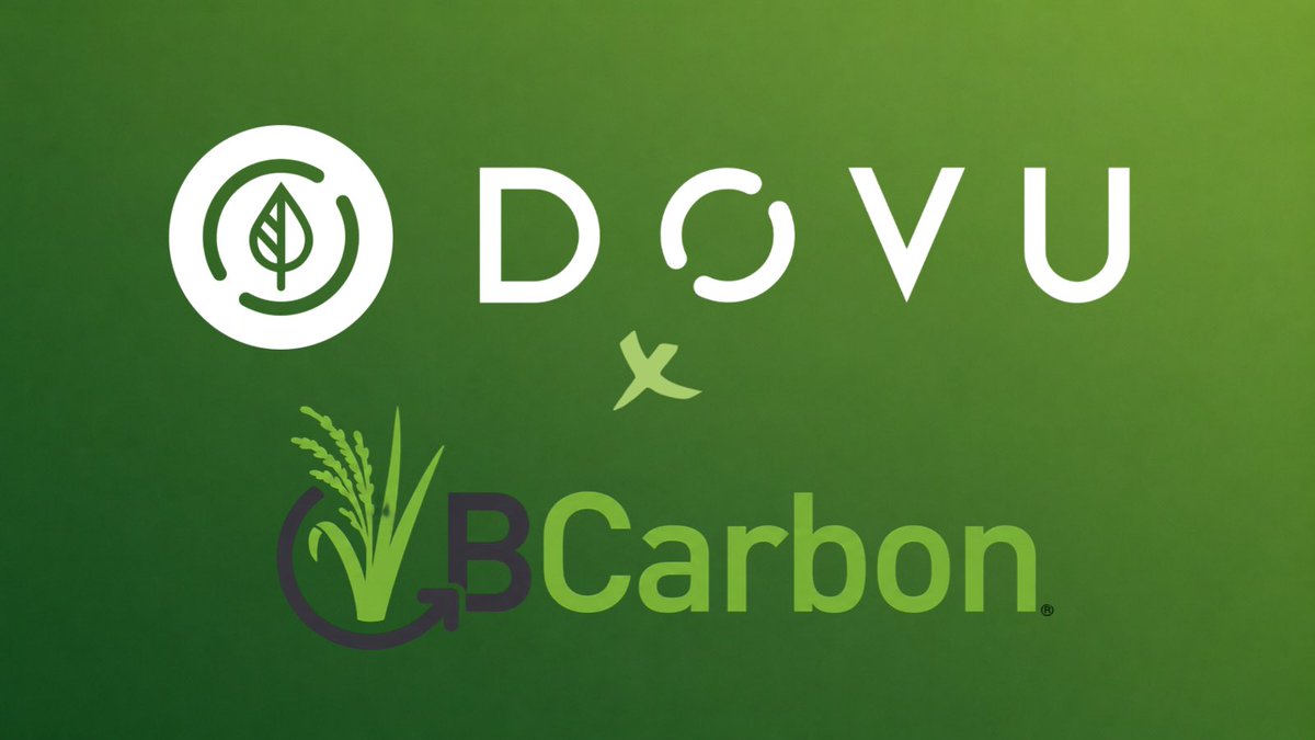 dovuofficial's tweet photo. DOVU has formed a new partnership with BCarbon, a carbon registry founded out of a working group at the Baker Institute for Public Policy at Rice University in Texas.

A selection of credits from the BCarbon registry is now available in the DOVU Digital Warehouse.

Every BCarbon credit onboarded to DOVU OS includes an audit trail permanently documenting the credit's entire lifecycle, publicly traceable on @hedera.

For BCarbon project developers, integration with DOVU OS means credits reach buyers faster and with less friction. 

DOVU's managed services simplifies the complexity of onboarding and project documentation, through to asset issuance and retirement, so that developers can focus on the work that generates the credits, not the process of getting them to market.

“By integrating with third-party marketplaces, we’re removing the complexity from carbon credit transactions. Developers can focus on delivering quality projects, and buyers get the traceability they need to purchase with confidence. That level of transparency is essential in today’s carbon market.” — Eric Unverzagt, CEO, BCarbon

“We have built DOVU OS to be the infrastructure of digital green credits at scale. BCarbon has built one of the most rigorous registries in the market: real measurement, real additionality, science-led from the ground up. Bringing their credits onto DOVU OS means every tonne they issue now has a complete, permanent audit trail behind it. That's what buyers need, and it's what this market has been missing.” — Irfon Watkins, CEO, DOVU