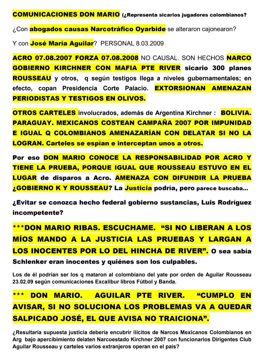 BandaKirchner's tweet photo. @DanielS93481031 @OdiseaArgentina Ampliamos f 1 colombianos, 2 carteles países limítrofes, mexicanos, causa falsa inocentes y testigos protegidos, 3 y 4,  para impunidad culpables políticos, a sabiendas, estrategia Corte y Cámara??  Promover Narcotráfico Kirchner y asoc 2007 y sig, xq da buenos frutos?? https://t.co/wADj3rreav
