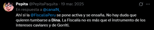 UnCaviarPe's tweet photo. @PepitaPaquita @RuthLuqueIbarra @MinjusDH_Peru Tu lo defendiste a Dina https://t.co/2P2p03DngP