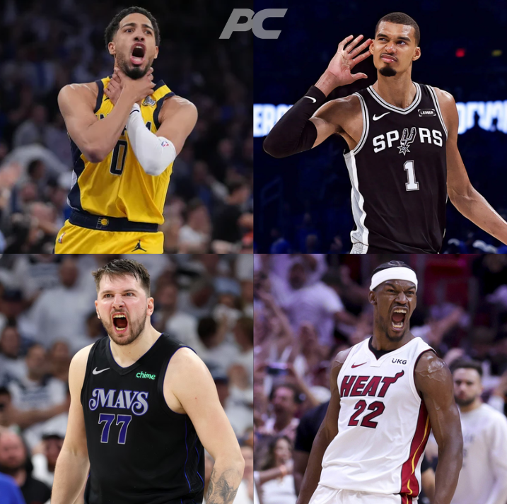PlayersChoice_'s tweet photo. Rank these losing NBA Finals Runs #1-4.

▫️2026 Victor Wembanyama
▫️2025 Tyrese Haliburton
▫️2024 Luka Doncic
▫️2023 Jimmy Butler https://t.co/Coc24pSIDP