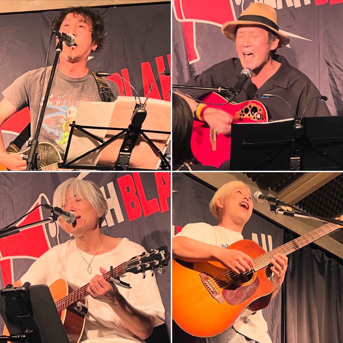 NWBLAHBLAHBLAH's tweet photo. 2026年7月25日(土)
“It’s awesome‼”
【出演】
#KEEWO /#イケダツカサ /#松山弦大 (#aeronauts )/#能勢裕史 (#THEREDEMPTION )
終始和やかな雰囲気の中4組皆さん素晴らしいライブを披露!(川添)
https://t.co/YK1EOjmei7 https://t.co/a1O2u2zRUv