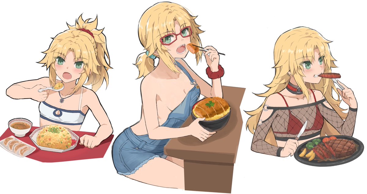toneeartwork's tweet photo. 食べるのが好きなモードレッド https://t.co/IvezGbVqZo