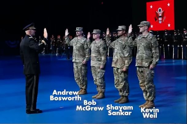 RealWhiteRa66it's tweet photo. @__An6el__ 🚨🇺🇸 U.S. ARMY HAS APPOINTED PALANTIR, META, &amp; OPEN A.I. BIG TECH EXECUTIVES AS LT. COLONELS

CREATED UNDER TRUMP NAMED “OPERATION DETACHMENT 201” 👀

https://t.co/RaWiECjqYC https://t.co/GW37c9a4CK