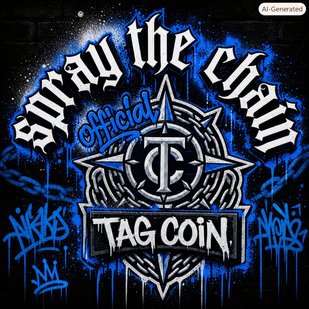 AaronFromX's tweet photo. 💊 $TAG — Spray the Chain official coin
Graffiti meets crypto. Real artist, real walls, real culture.
Walls → Wallets.
CA: C6jNzFYa2czxKJJKmhu5LR5DWFZeQ7Uh81SRKtNZpump
#TAGCoin #SprayTheChain #Solana #GraffitiCulture https://t.co/UyfjKZadJt