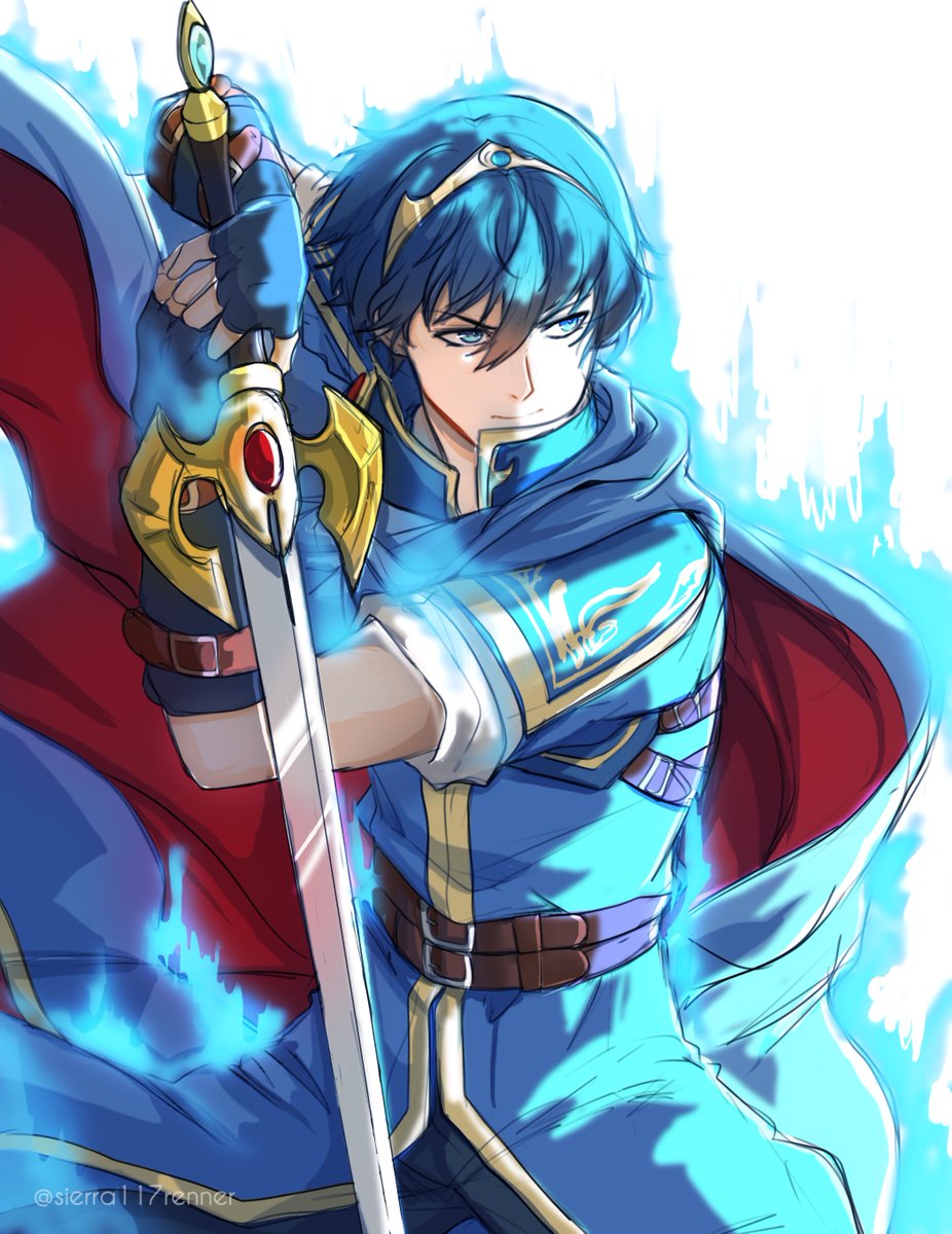 s117renner's tweet photo. This is one of my fav pieces, probably i should try to draw the rest of the lords like this... if it reaches 1k :v #fireemblem #feh Marth. 💍 https://t.co/SOIh7lPw58