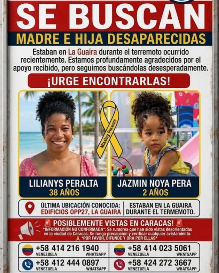 YeziSeijas's tweet photo. 🚨 Por favor difundir su hermano y familiares están en la búsqueda 🙏 👇 https://t.co/Ihaec6A5VG