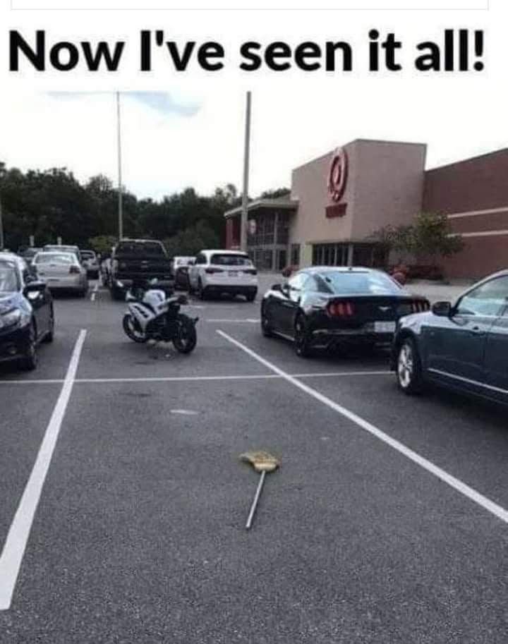 cliptheory_'s tweet photo. the broom gets even better parking than I do on a Saturday. https://t.co/JiBnvPy6CY